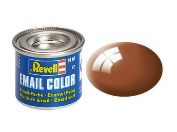 REVELL 32180 - Email Color 14 ml: lehmbraun glänzend RAL 8003