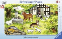 RAVENSBURGER 06374 - Beliebte Tiere - 15 Teile