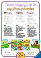 RAVENSBURGER® 07331 - Kinderpuzzle, Liebenswerte Tiere - 9 x 2 Teile