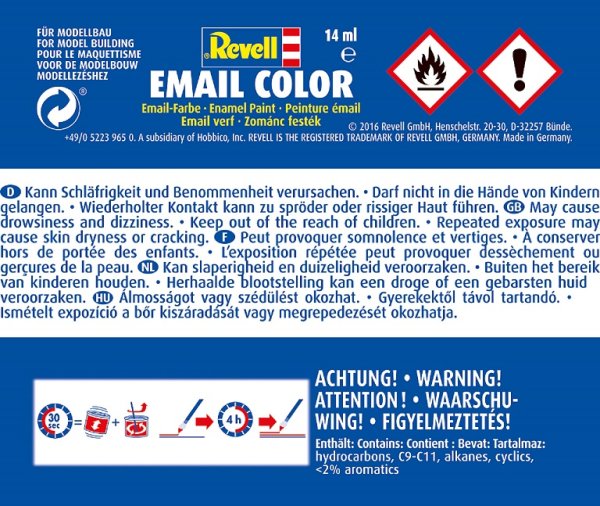 Revell 32185 Braun Matt Email Farbe Kunstharzbasis 14 Ml Dose