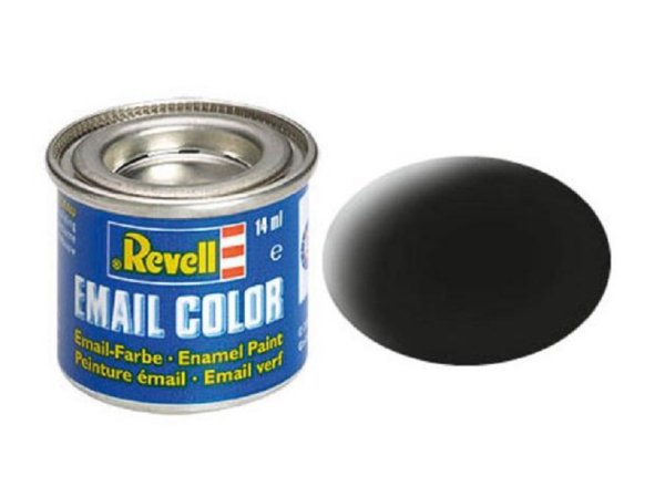 REVELL 32108 Email Color Farbe 14 ml schwarz matt RAL 9011