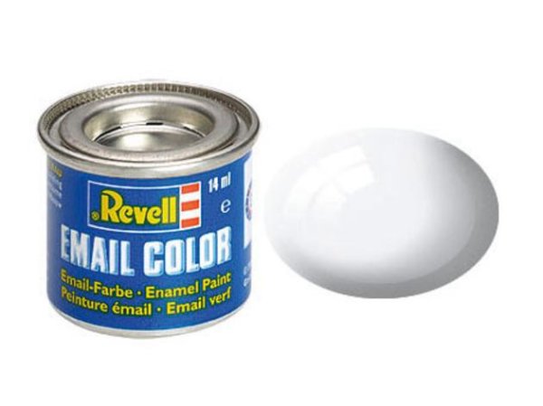 REVELL 32104 Email Color Farbe 14 ml weiß glänzend RAL 9010