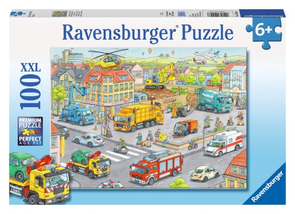 RAVENSBURGER 10558 - Fahrzeuge in der Stadt - 100 Teile XXL