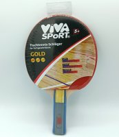 idee+spiel VIVA SPoRT Tischtennis-Schläger Gold...