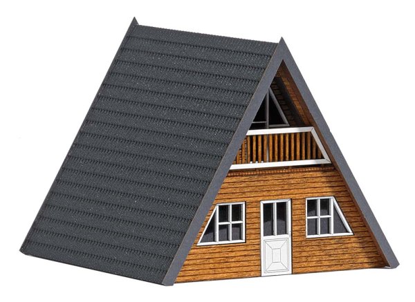 BUSCH 1436 Finnhütte helles Holz Bausatz Spur H0