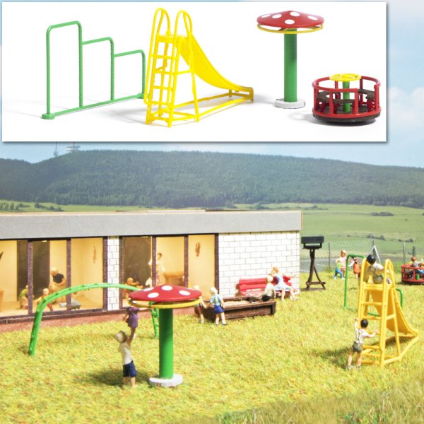 BUSCH 8863 Spielplatz Geräte Bausatz Spur TT