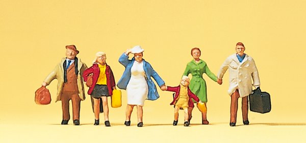 PREISER Familie Krause verreist 10281 Figuren-Set Spur H0