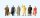 PREISER Reisende, Epoche III 10664 Figuren-Set Spur H0