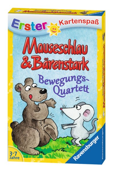 RAVENSBURGER 20325 Mauseschlau & Bärenstark Bewegungsquartett