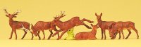 PREISER 10179 Hirsche Tierfiguren Spur H0