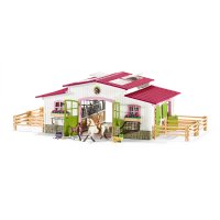 SCHLEICH Horse Club 42344 Reiterhof mit Reiterin und Pferden