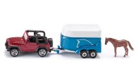 SIKU 1651 - Jeep mit Pferdeanhänger - Blister