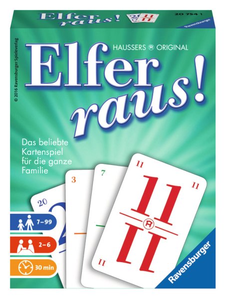 RAVENSBURGER 20754 Kartenspiel Elfer raus!