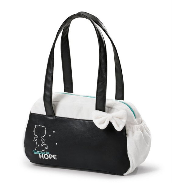 NICI 38120 - AYUMI Handtasche Hope, schwarz/weiß - 32 x 20 x10 cm