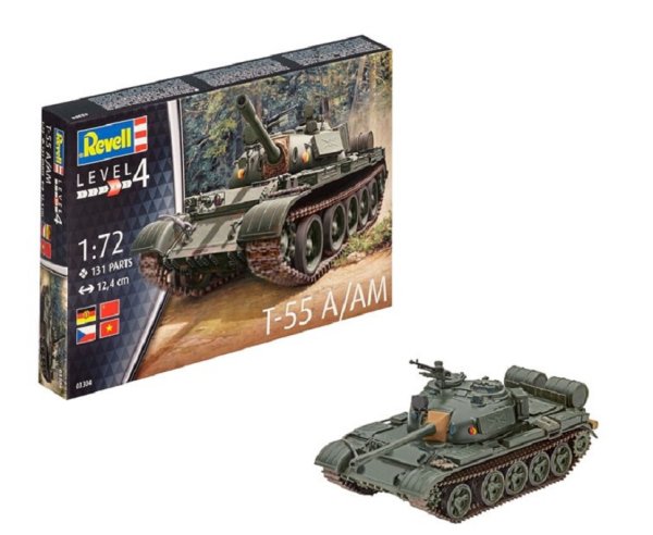 REVELL 03304 -  Panzer T-55 A/AM: Modellbausatz 1:72