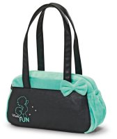 NICI 38121 - AYUMI Handtasche Fun, schwarz/mint - 32 x 20...