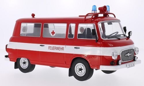 MODEL CAR GROUP MCG18010 - Barkas B1000 Kleinbus, Feuerwehr 1965  - Miniaturmodell - 1:18