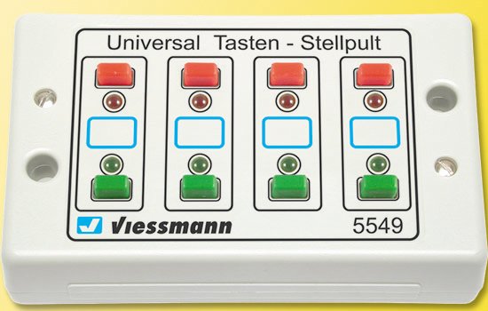 VIESSMANN Universal-Tasten-Stellpult, rückmeldefähig, 2-begriffig 5549