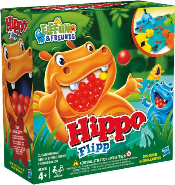 HASBRO 98936100 - Kinderspiel, Hippo Flipp