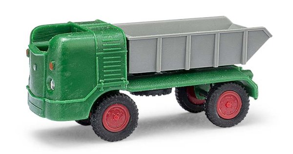 BUSCH 210006300 Multicar M21 Muldenkipper grün Automodell 1:87