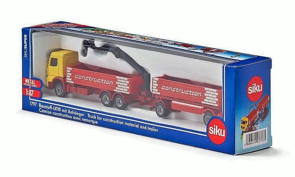 SIKU 1797 Baustoff-LKW mit Anhänger 1:87, 19,99 €