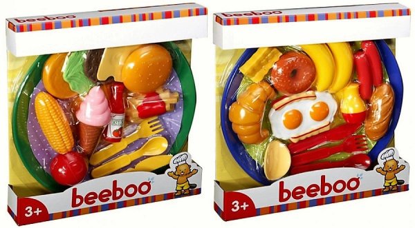 BEEBOO 45006123 - Kitchen Schlemmer-Set mit Teller - sortiert