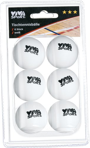 VIVA SPoRT 744-74404 - Tischtennisbälle - 6er Set